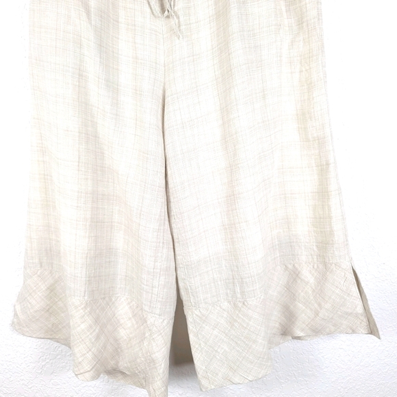 POETRY 100% Linen Culottes Wide Leg Stripe Pants - Picture 4 of 9